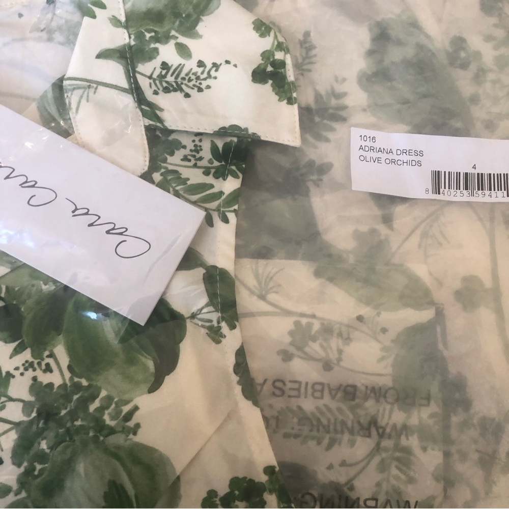 Cara Cara Adriana Maxi Dress - Olive Hanging Orchids - Picture 7 of 11